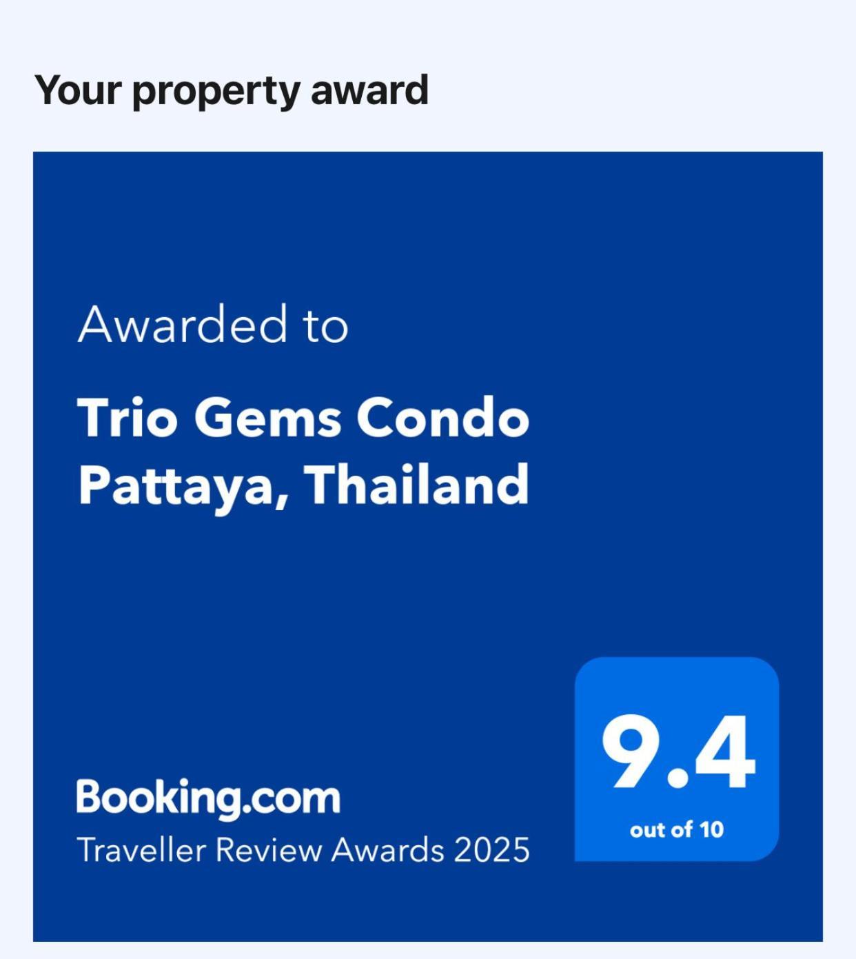 Trio Gems Condo Pattaya, Thailand Jomtien Beach Eksteriør billede